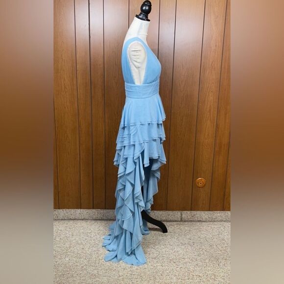 Alice + Olivia Asymmetric Ruffled Maxi Dress size 4 - Picture 12 of 15